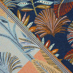 Gobelin Exotic Leaves Blue Background - Ribes y Casals