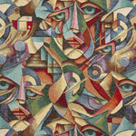 Cubist abstract printed Gobelin - Ribes y Casals