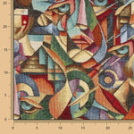 Cubist abstract printed Gobelin - Ribes y Casals