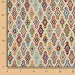 Ethnic-print Gobelin canvas with natural background - Ribes y Casals