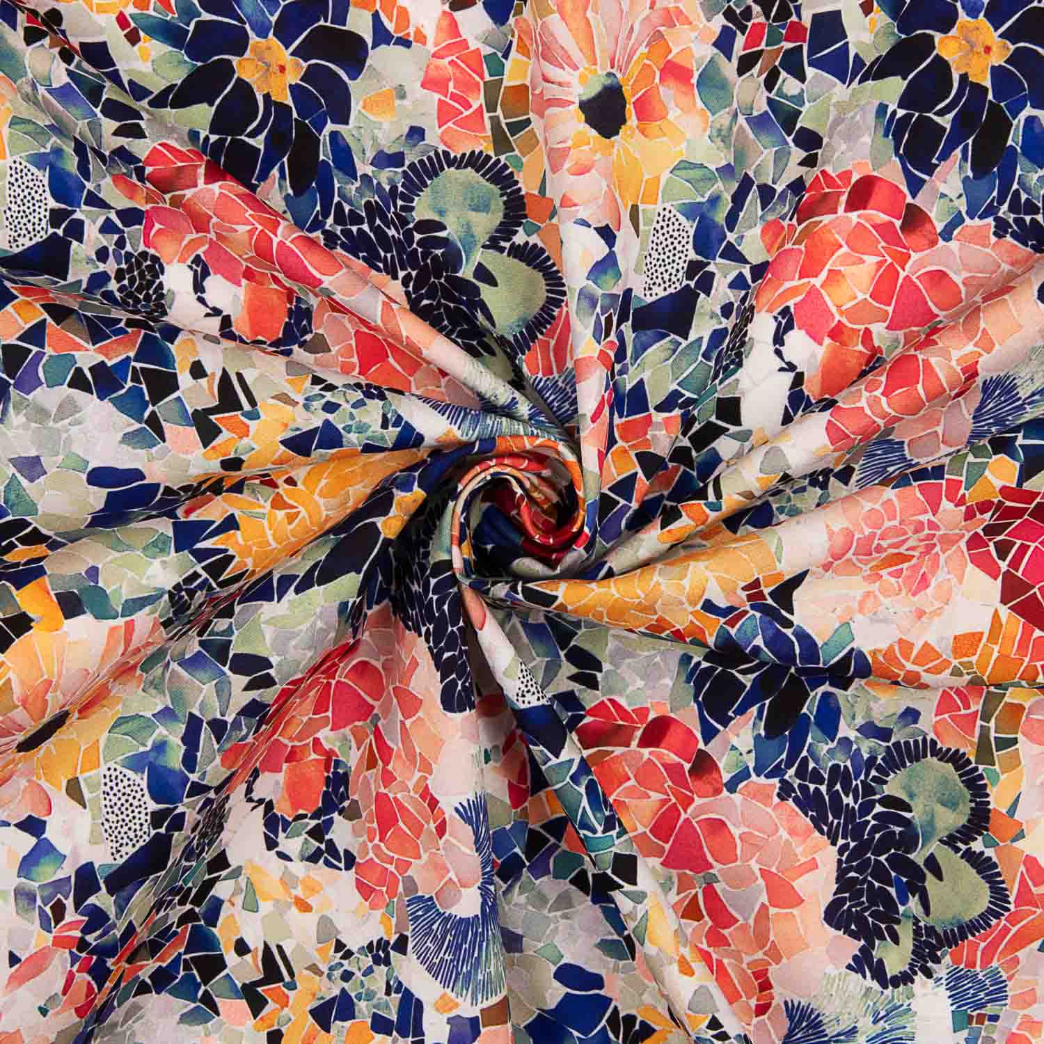 Sorona Technical Fibre Floral Mosaic Print - Ribes y Casals