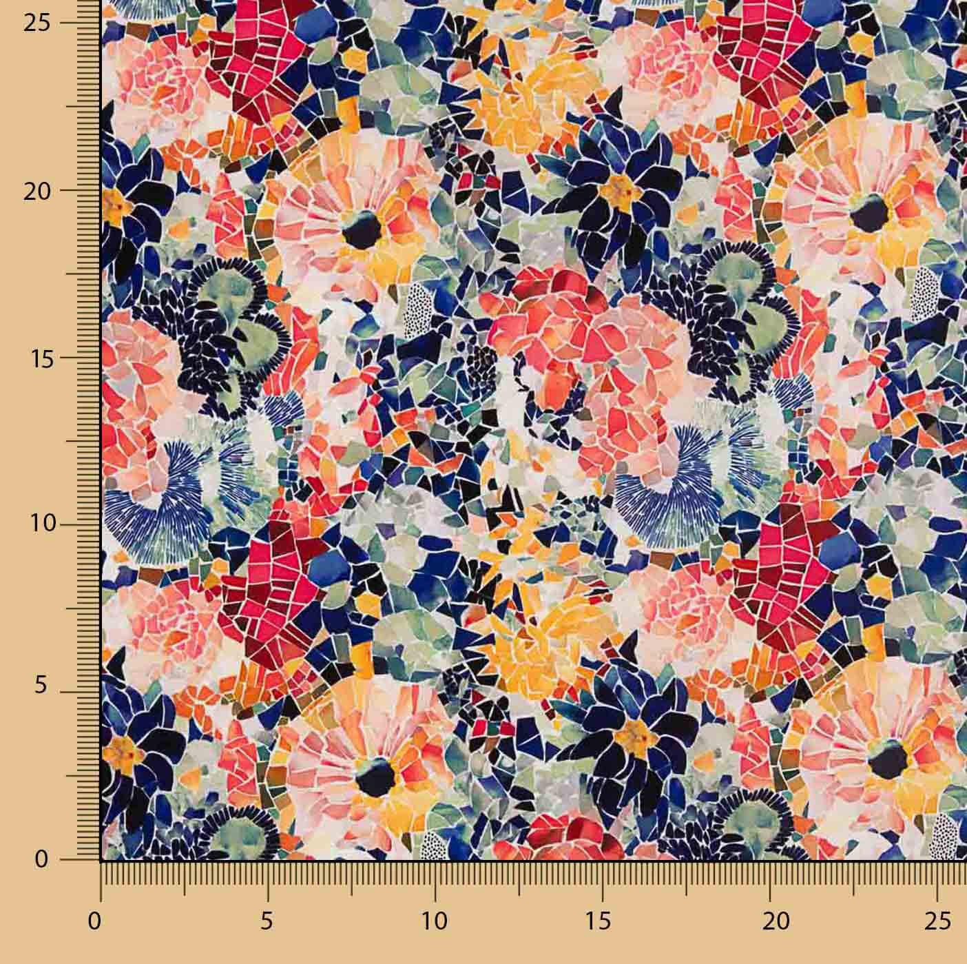 Sorona Technical Fibre Floral Mosaic Print - Ribes y Casals