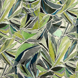 Tencel and Linen with Natural Leaf Print - Ribes y Casals