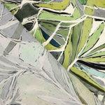 Tencel and Linen with Natural Leaf Print - Ribes y Casals