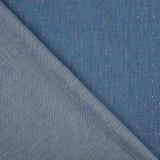 Blue Denim Cotton with Sequins - Ribes y Casals