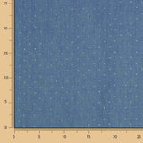 Blue Denim Cotton with Sequins - Ribes y Casals