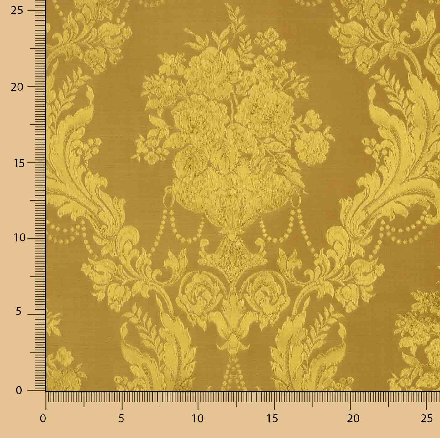 Classic Gold Floral Jacquard - Ribes y Casals