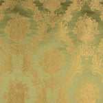 Classic Green and Gold Floral Print Jacquard - Ribes y Casals