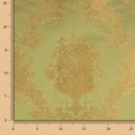 Classic Green and Gold Floral Print Jacquard - Ribes y Casals