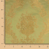Classic Green and Gold Floral Print Jacquard - Ribes y Casals