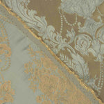 Classic Floral Jacquard in Pale Green and Beige - Ribes y Casals