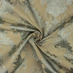 Classic Floral Jacquard in Pale Green and Beige - Ribes y Casals