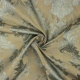 Classic Floral Jacquard in Pale Green and Beige - Ribes y Casals