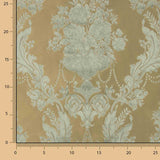 Classic Floral Jacquard in Pale Green and Beige - Ribes y Casals