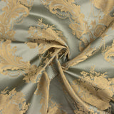 Classic Floral Jacquard in Pale Green and Beige - Ribes y Casals