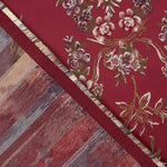 Floral print jacquard with Red Lurex - Ribes y Casals