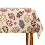 Resin Cradle with Abstract Leaves in Red and Beige - Ribes y Casals