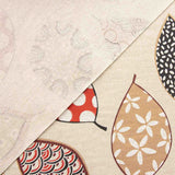 Resin Cradle with Abstract Leaves in Red and Beige - Ribes y Casals