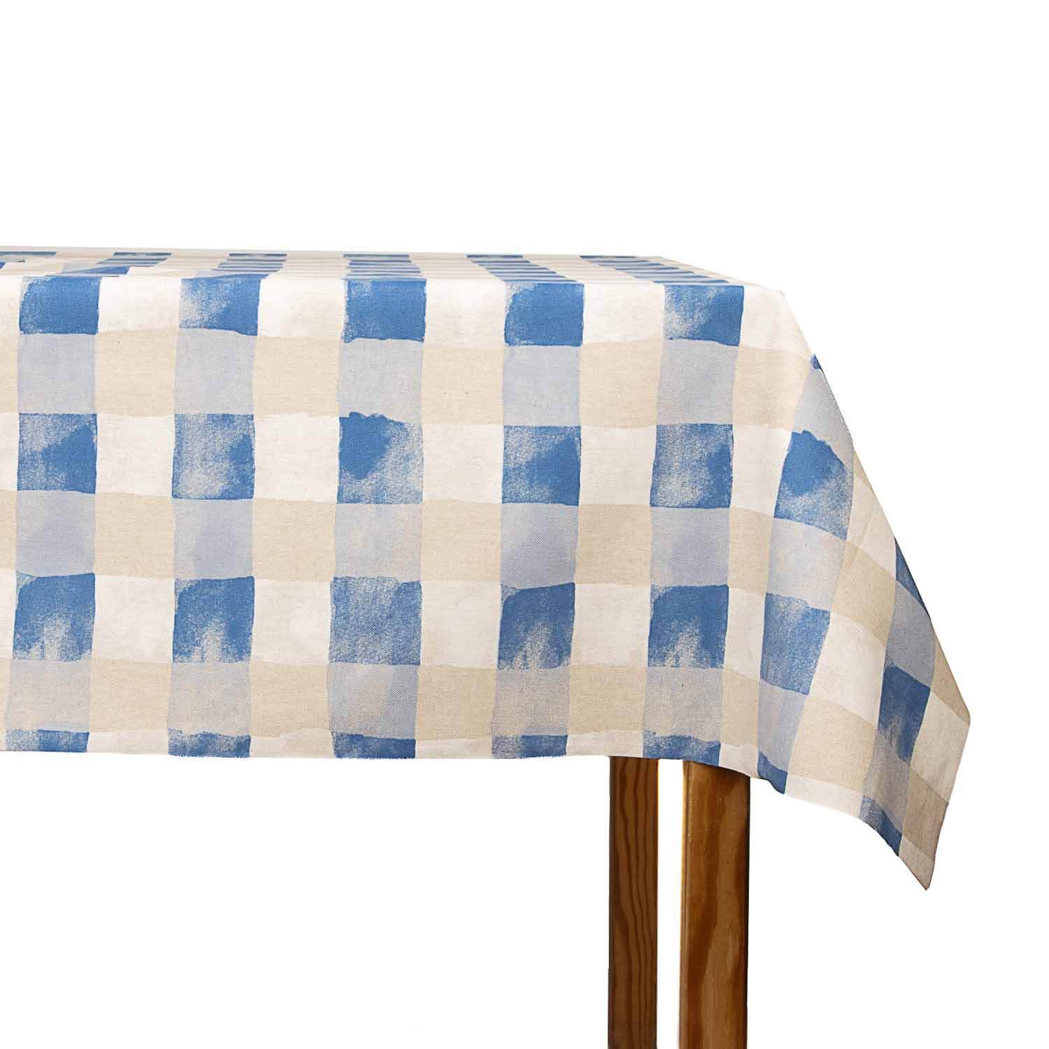 Resin Crib with Blue and Beige Checks - Ribes y Casals