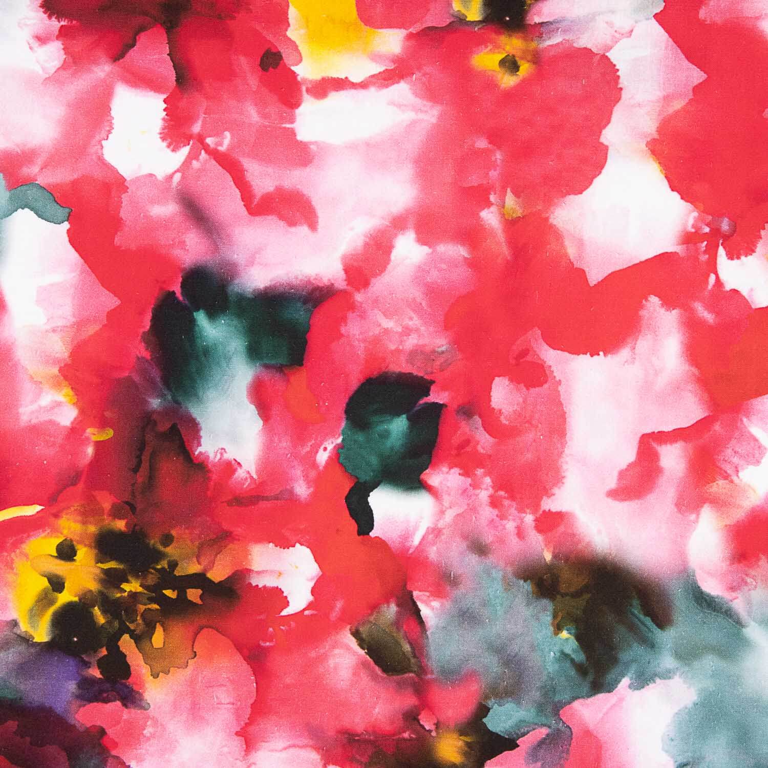 Linen Cotton Floral Print Watercolour Chagall - Ribes y Casals