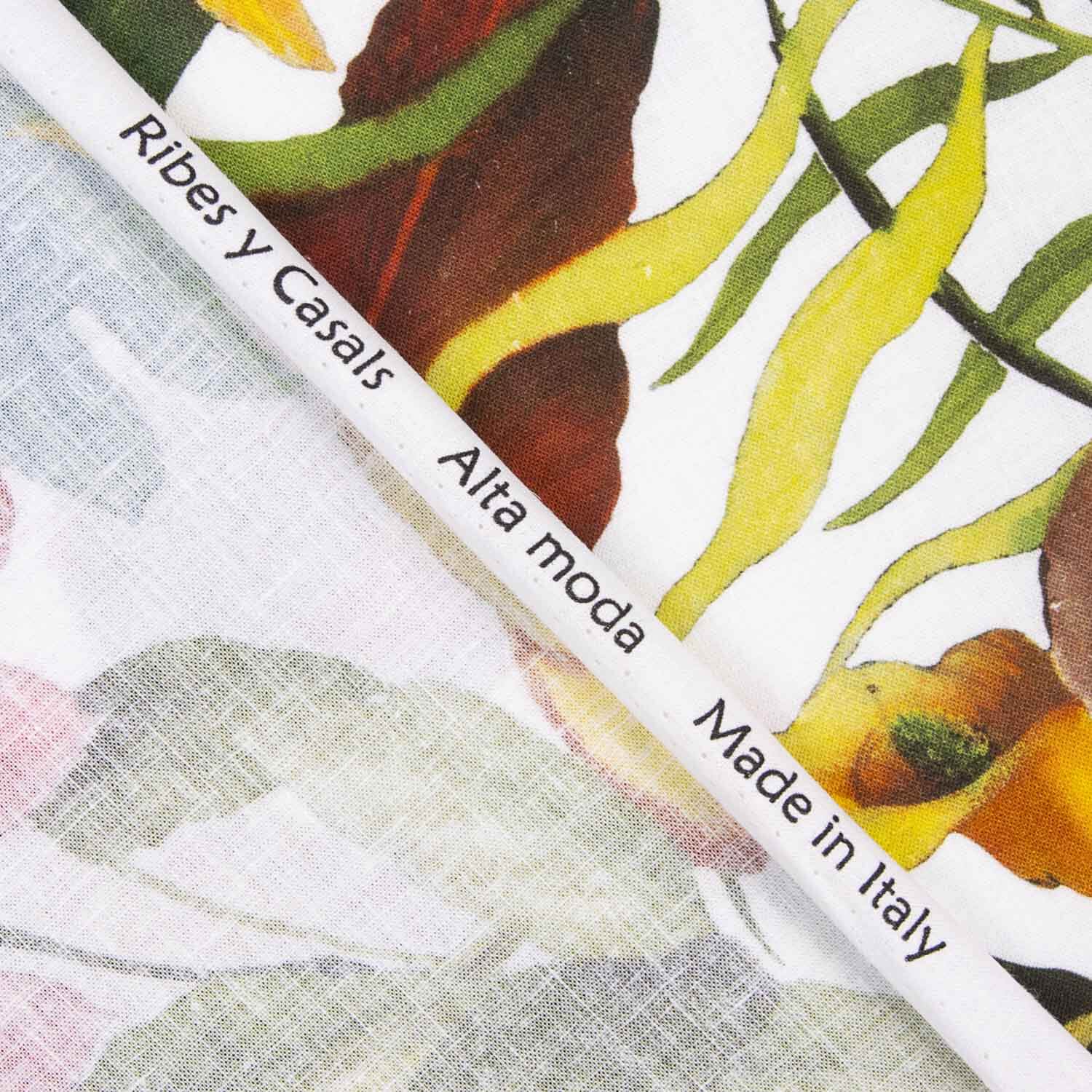 Linen Cotton Printed Cashmere Ethnic Byzantine - Ribes y Casals