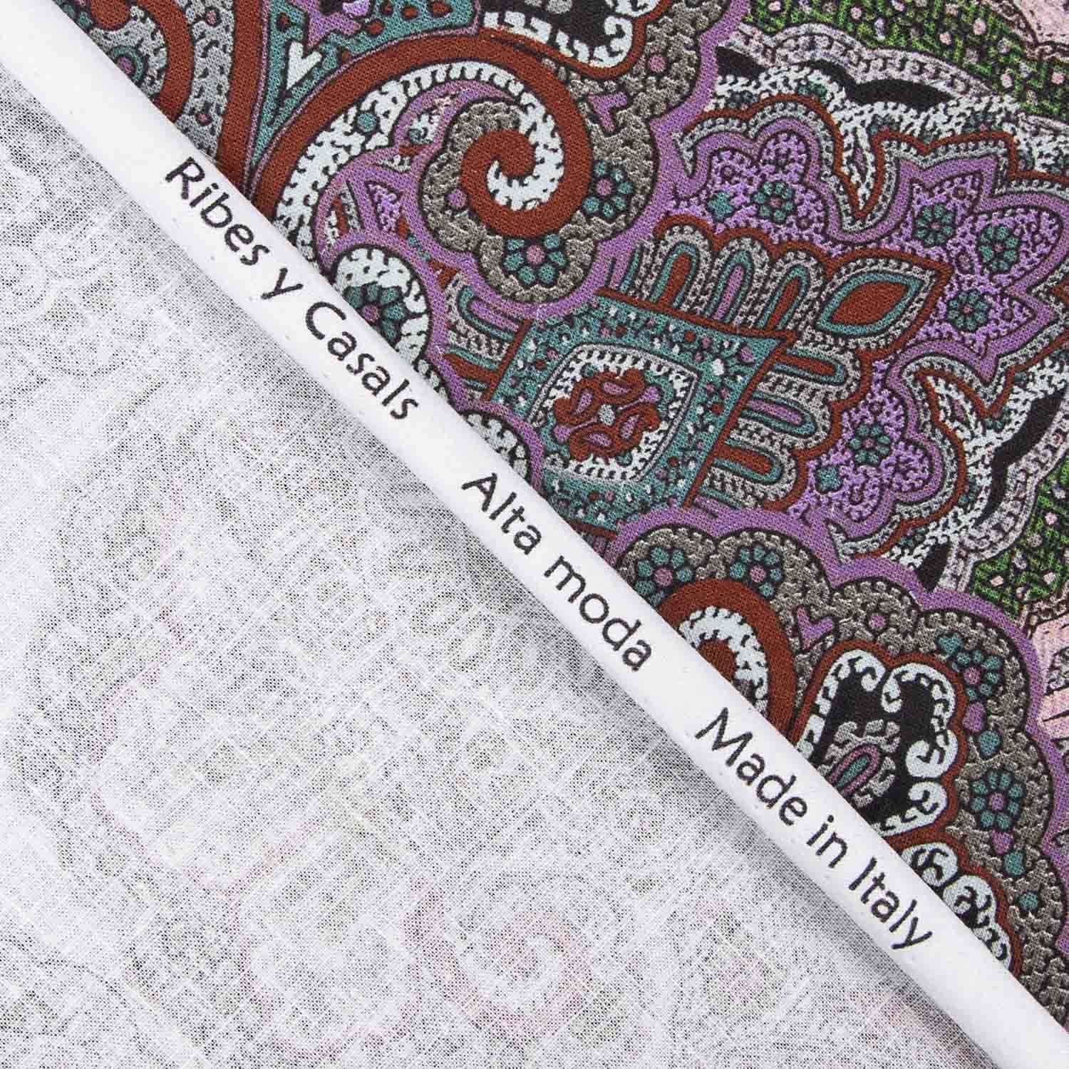 Linen Cotton Tropical Floral Print Goa - Ribes y Casals