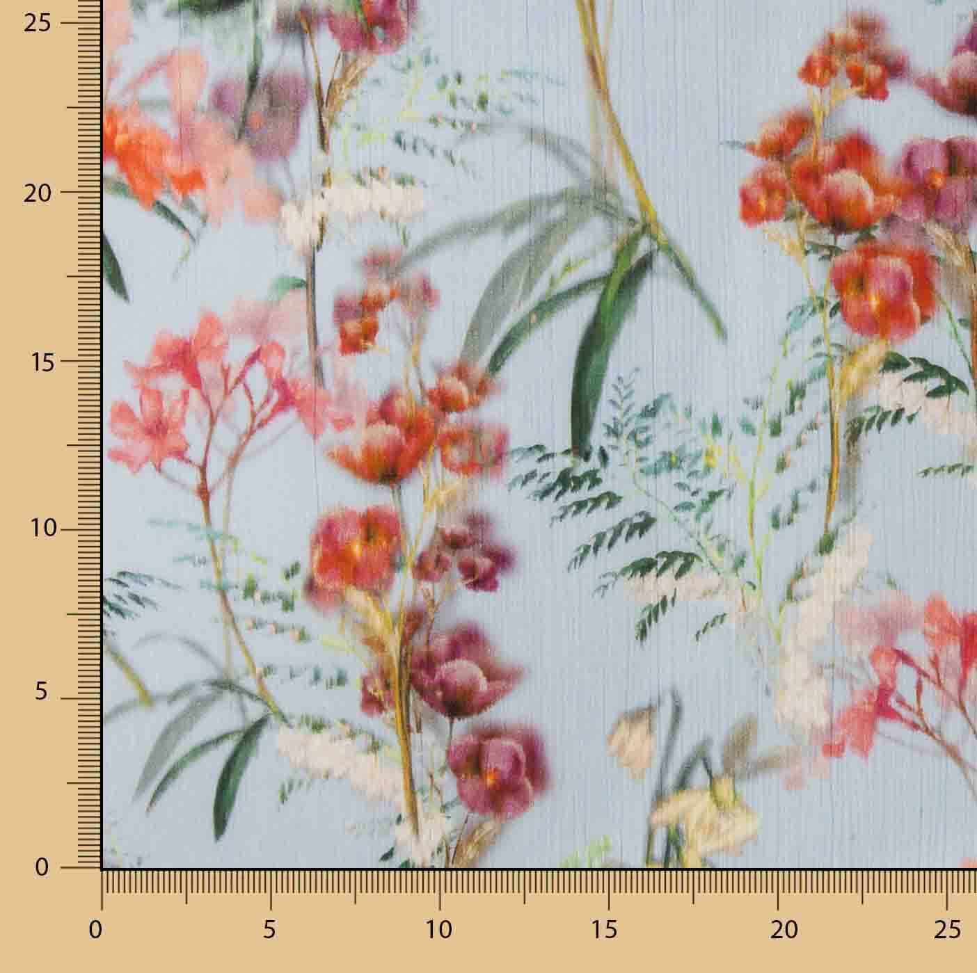 Bambula Delicate Floral Print Cotton Voile Monet - Ribes y Casals