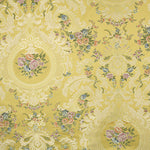 Yellow and Gold Floral Damask Jacquard Brocade - Ribes y Casals