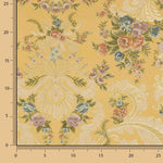 Yellow and Gold Floral Damask Jacquard Brocade - Ribes y Casals