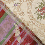 Beige and Gold Floral Damask Jacquard Brocade - Ribes y Casals