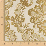 Ivory Gold Damask Jacquard Brocade - Ribes y Casals