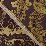 Gold and Purple Damask Jacquard Brocade - Ribes y Casals