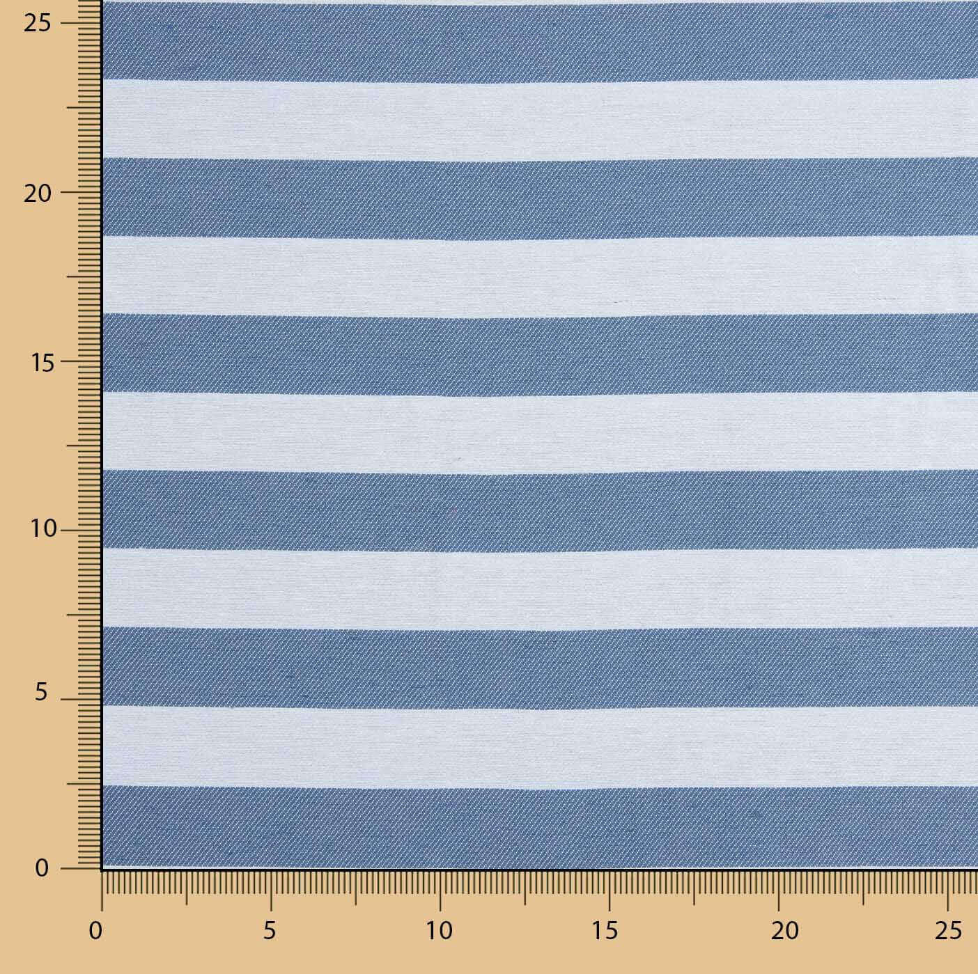 Two-tone blue and light blue striped canvas - Ribes y Casals
