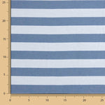 Two-tone blue and light blue striped canvas - Ribes y Casals