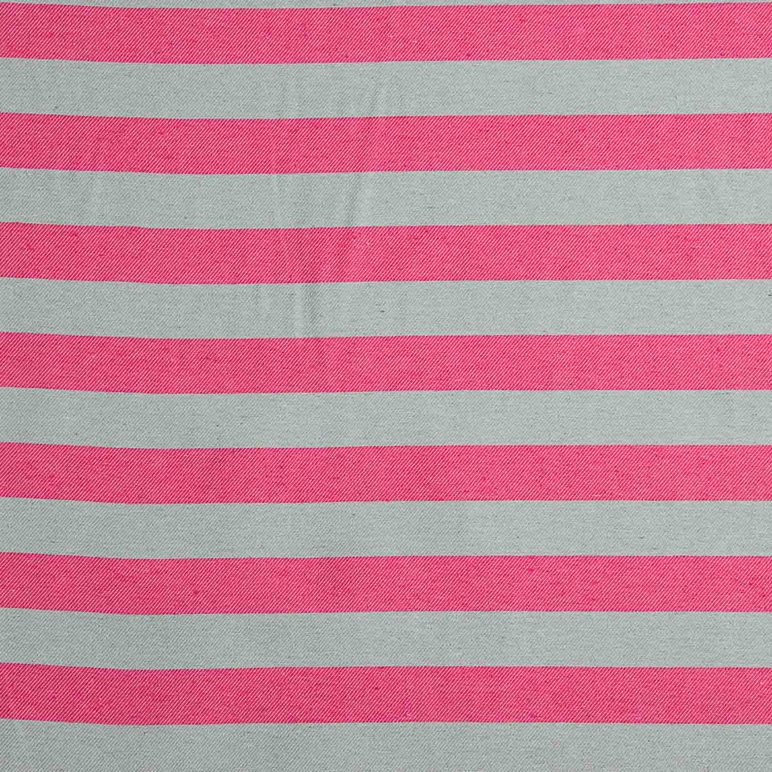 Two-tone pink and greyish-green stripes on pink canvas - Ribes y Casals