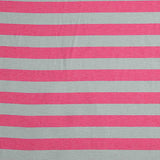 Two-tone pink and greyish-green stripes on pink canvas - Ribes y Casals