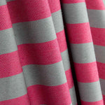 Two-tone pink and greyish-green stripes on pink canvas - Ribes y Casals