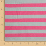 Two-tone pink and greyish-green stripes on pink canvas - Ribes y Casals