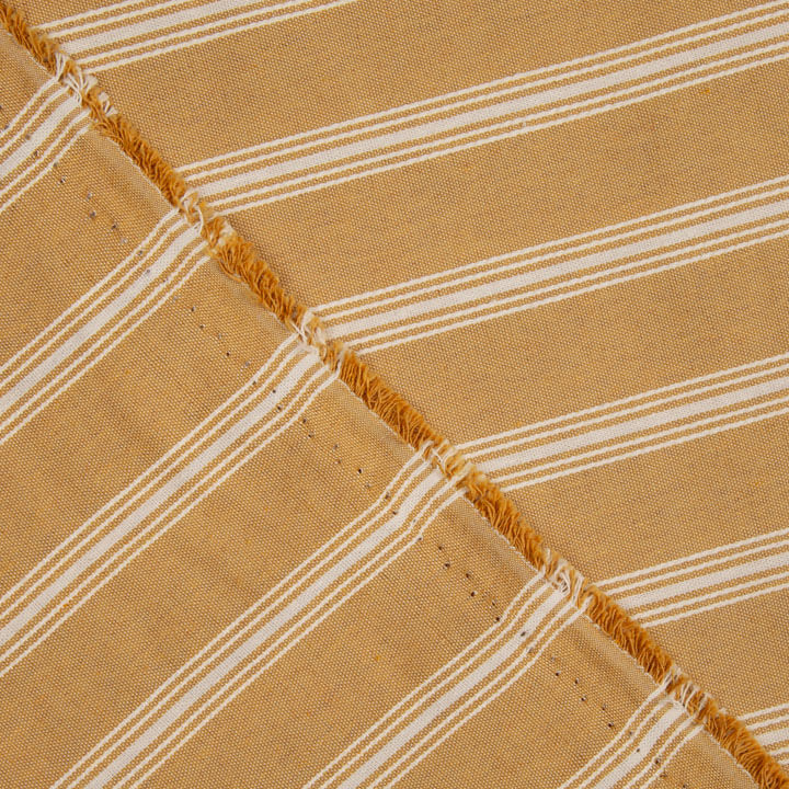 Albero Stripes White Cotton Canvas - Ribes y Casals