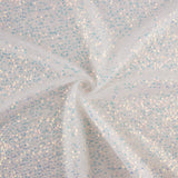 White Shimmer Fancy Tulle with Mini Sequins - Ribes y Casals