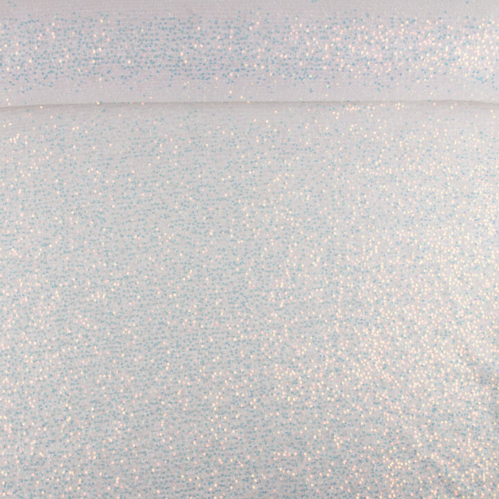 White Shimmer Fancy Tulle with Mini Sequins - Ribes y Casals