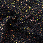 Black Shimmer Fantasy Tulle with Mini Sequins - Ribes y Casals