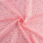 Pink Shimmer Fantasy Tulle with Mini Sequins - Ribes y Casals