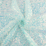 Aqua Green Shimmer Tulle with Mini Sequins - Ribes y Casals