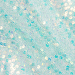 Aqua Green Shimmer Tulle with Mini Sequins - Ribes y Casals