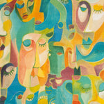 Half Panama Canvas Abstract Faces - Ribes y Casals
