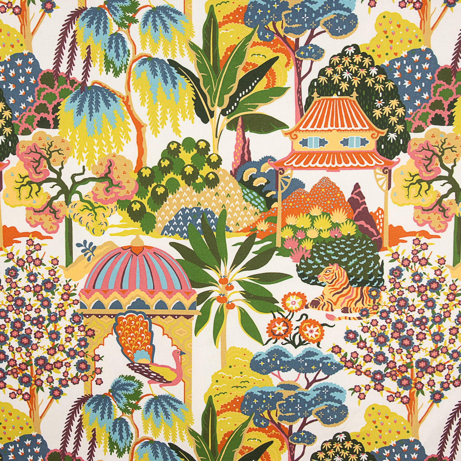 Half Panama Canvas Oriental Garden - Ribes y Casals