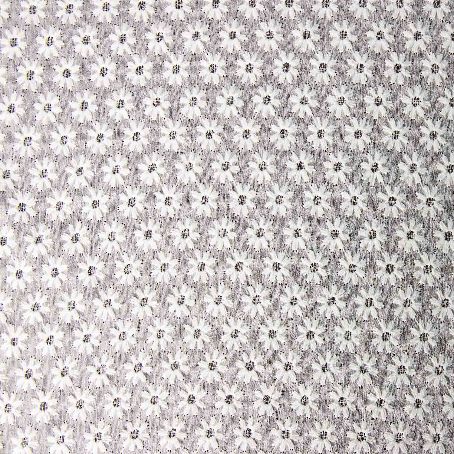 Swiss Embroidery Mini Daisies White - Ribes y Casals