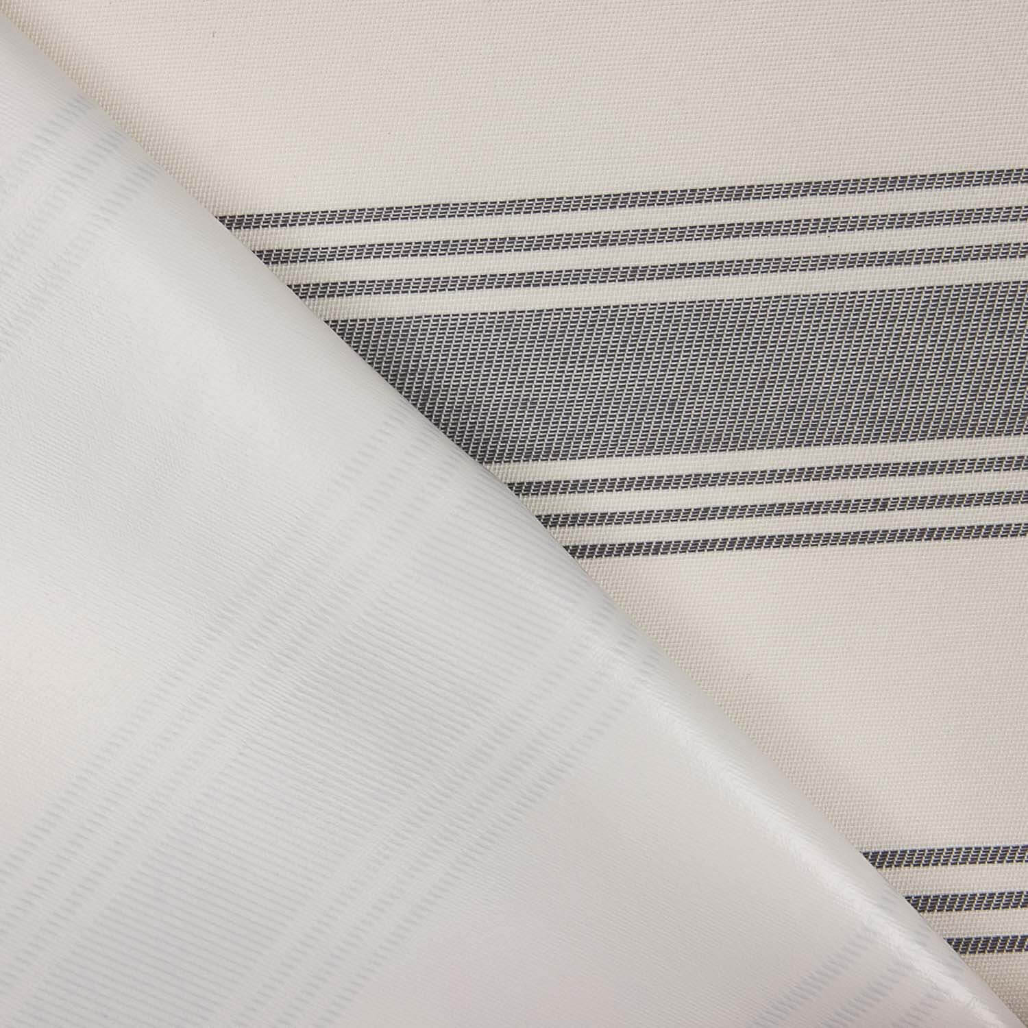 Teflon-coated Grey Stripes Outdoor Canvas - Ribes y Casals