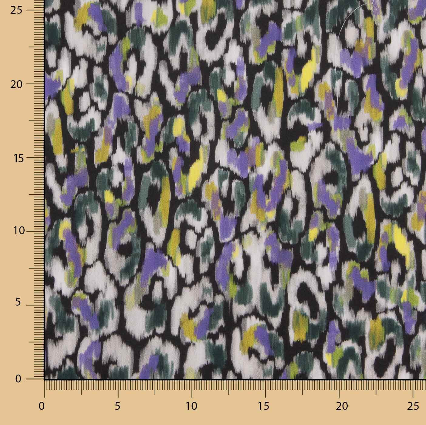 Satin-Finish Cotton Poplin with Abstract Brushstrokes - Ribes y Casals